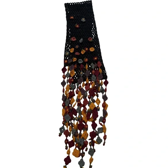 Rare Vintage Vivienne Tam Crochet Scarf - Picture 12 of 14